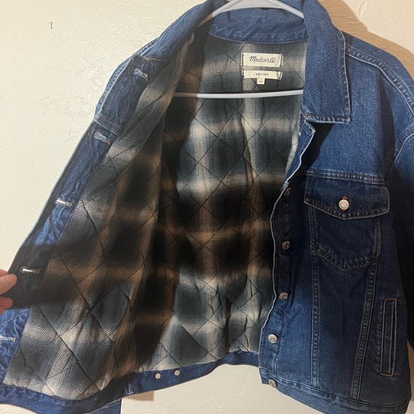 Madewell Jean Jacket Boxy-Crop Quilted Lining Edition - Picture 6 of 7